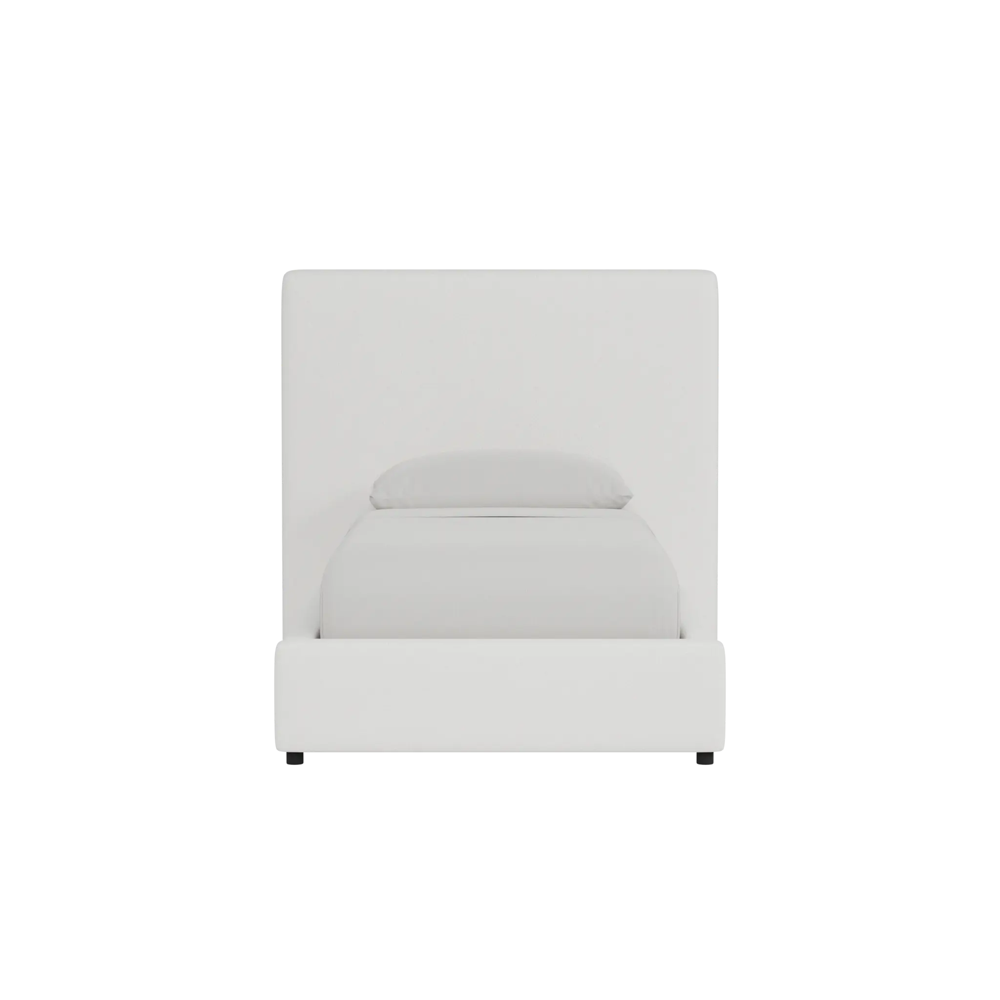 Grayton Sutton White 54" Upholstered Platform Bed Grayton Sutton White 54" Upholstered Platform Bed