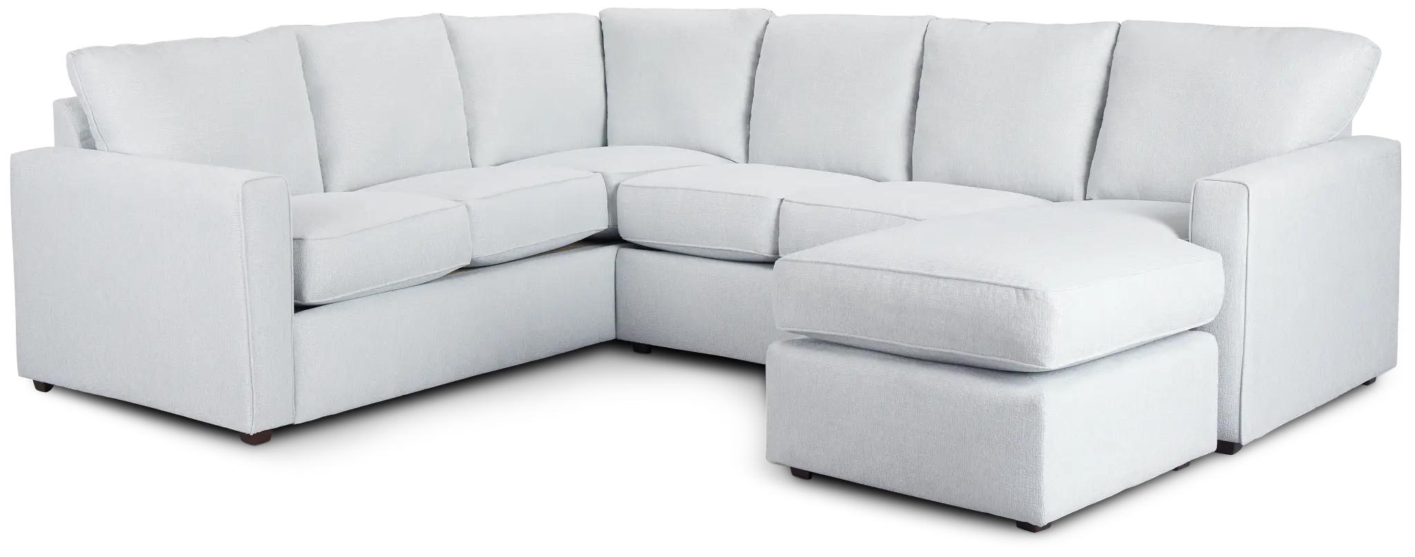 Avalon Light Blue Fabric Right Chaise Sectional Avalon Light Blue Fabric Right Chaise Sectional