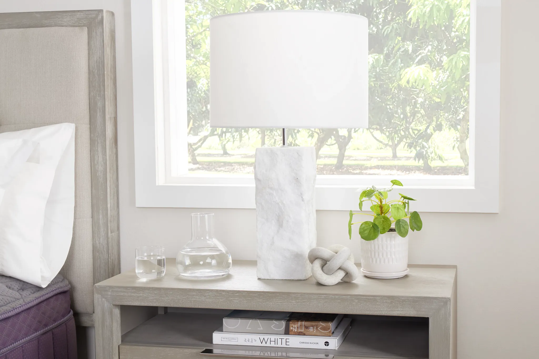 Posie Marble Table Lamp