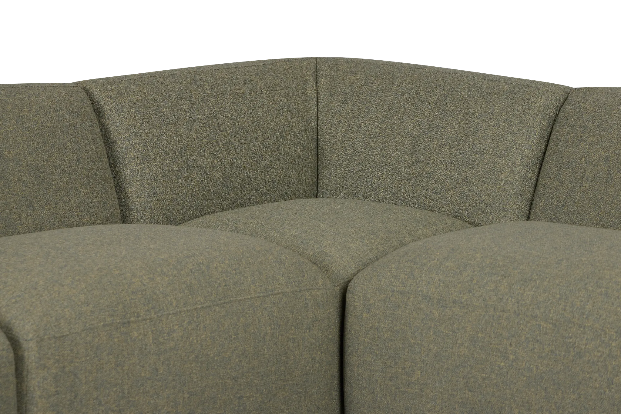 Baylor Green Fabric 6-piece Modular Sectional