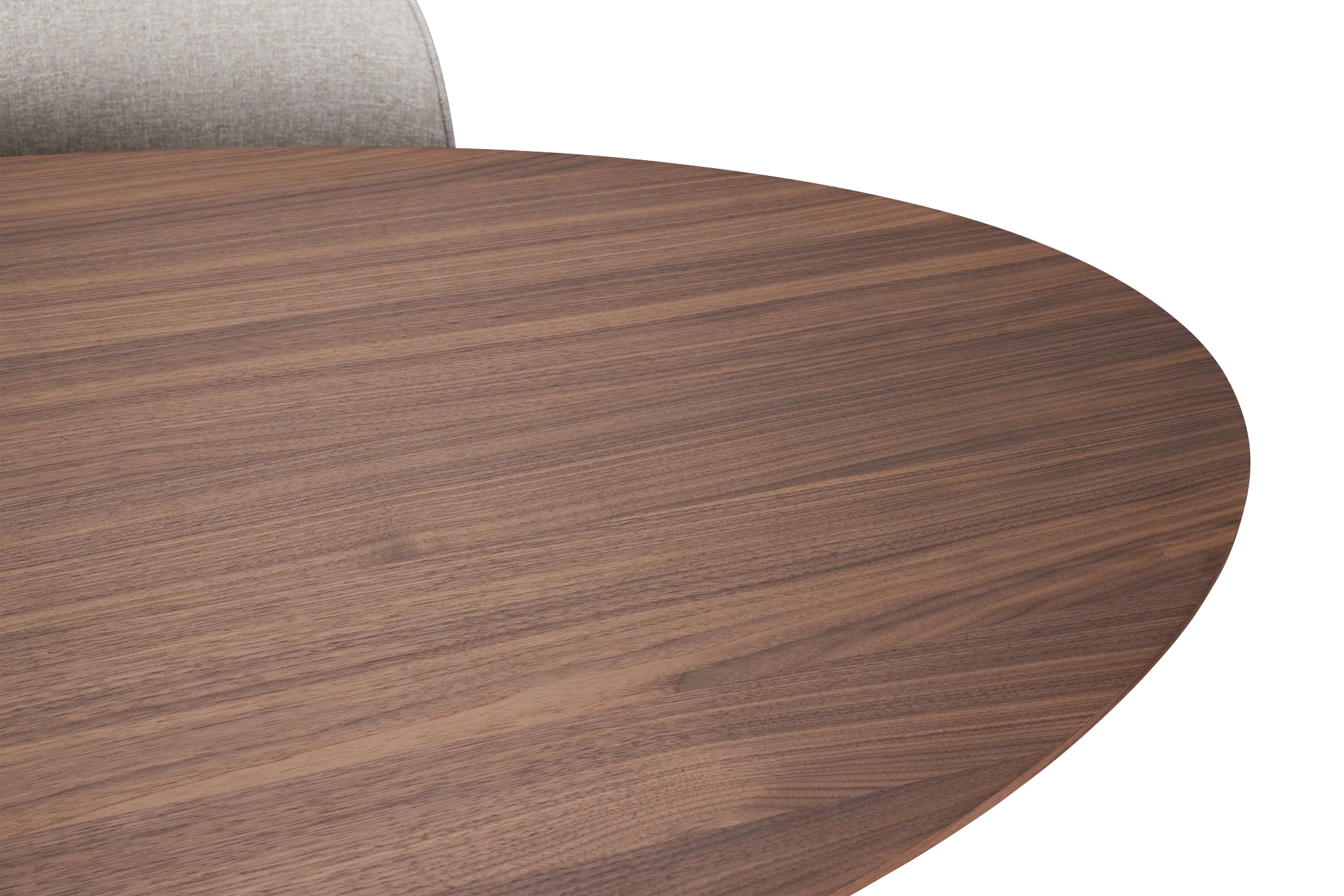 Nomad Mid Tone 78" Round Table & 4 Beige Upholstered Chairs