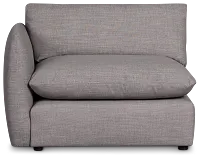 Serena Gray Fabric Left Chair