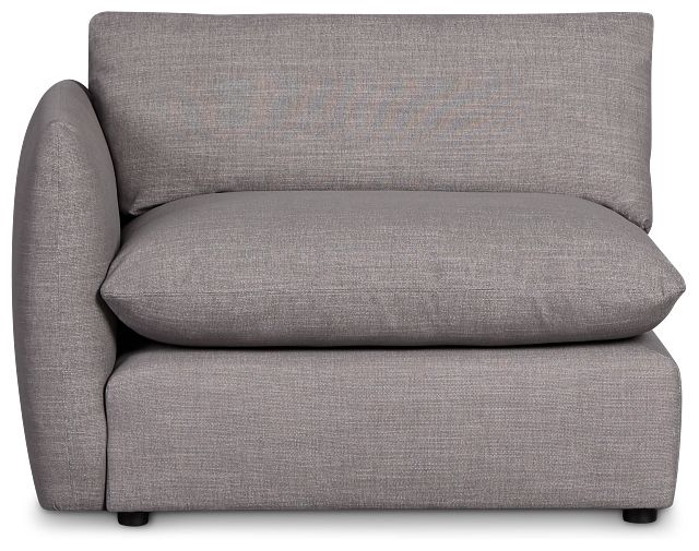 Serena Gray Fabric Left Chair