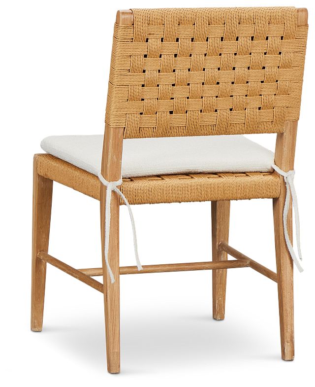 Malibu Light Tone Woven Upholstered Side Chair