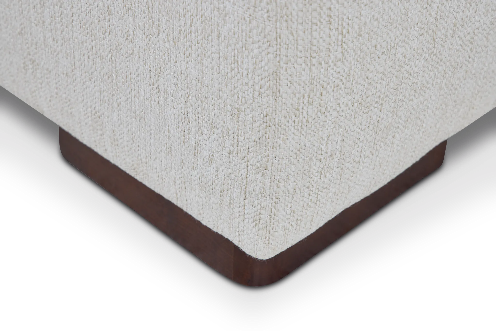 Austin White Fabric Dual Cuddler Sectional