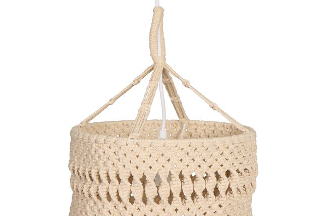 Fringe Beige Pendant
