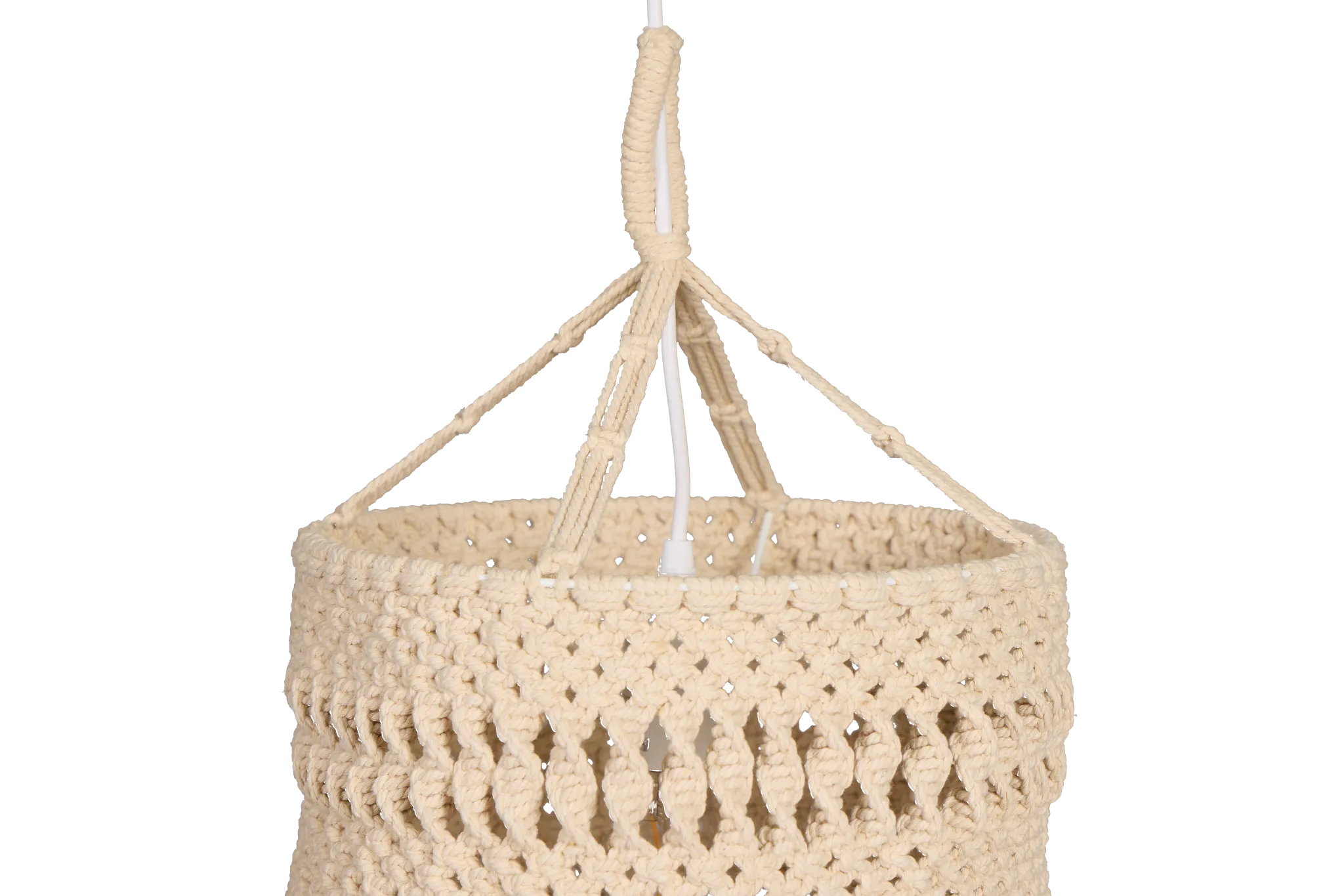 Fringe Beige Pendant