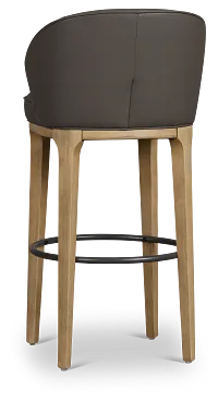 Libby Dark Gray Micro 30" Upholstered Barstool