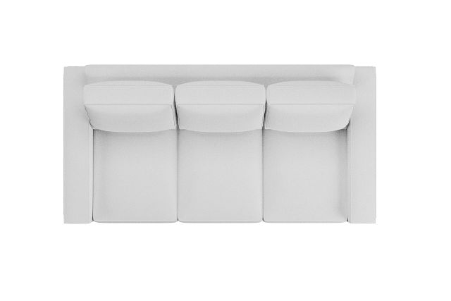 Edgewater Peyton White 84" Sofa W/ 3 Cushions