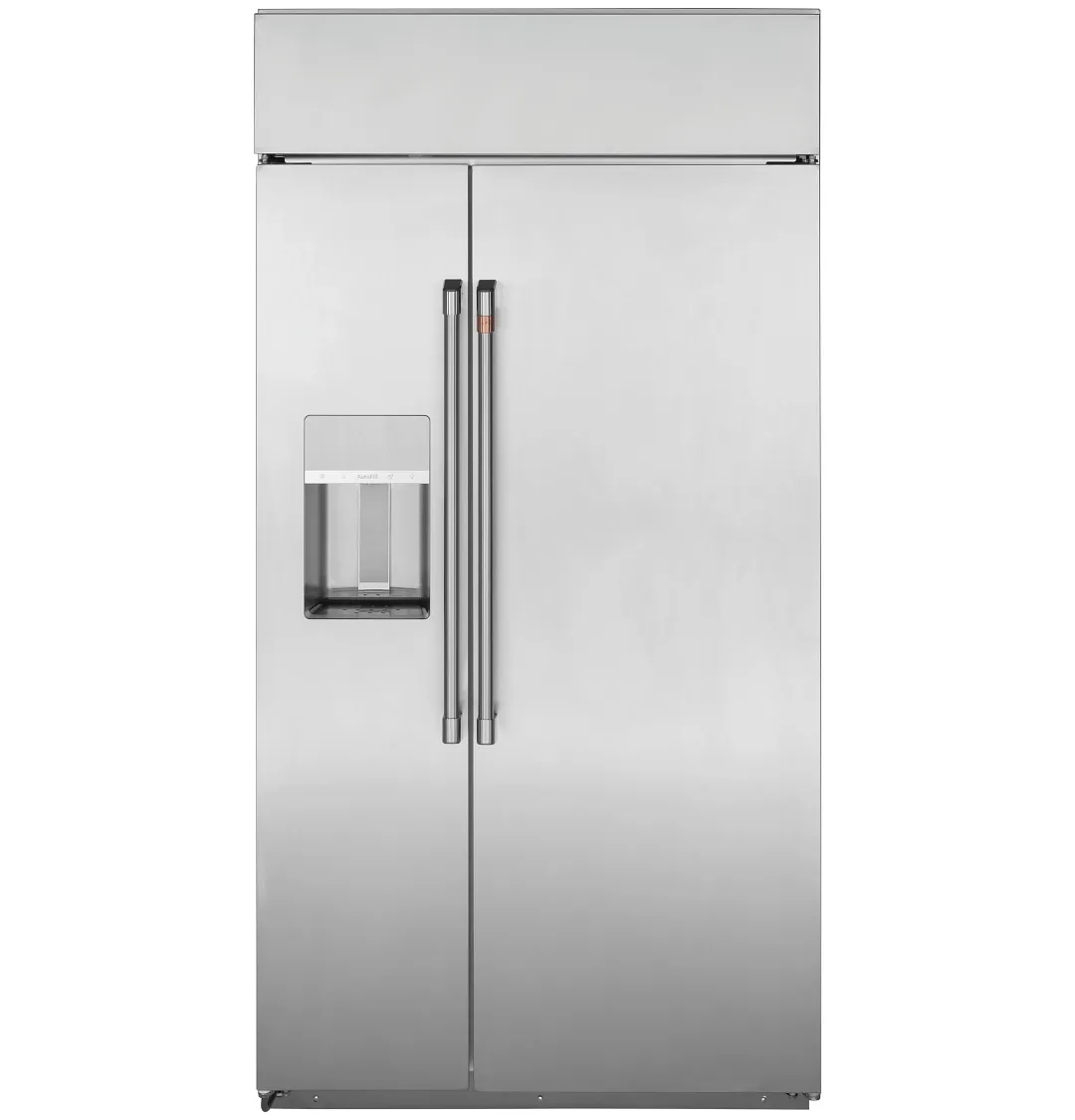 Cafe 42 Series Stainless Steel 42" Built In Side By Side Refrigerator