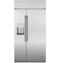Cafe 42 Series Stainless Steel 42" Built In Side By Side Refrigerator