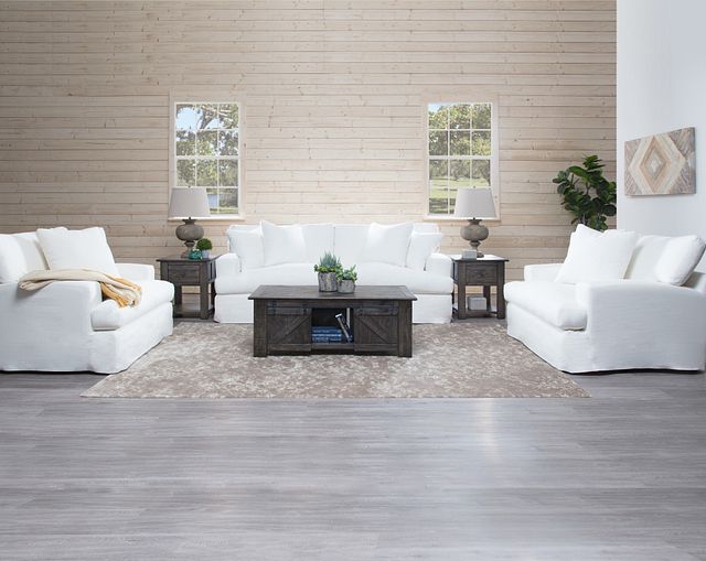 Delilah White Fabric Living Room (2)