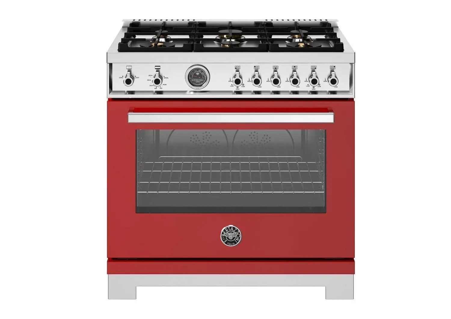 Bertazzoni 366 Series Red 36" Gas Range Bertazzoni 366 Series Red 36" Gas Range