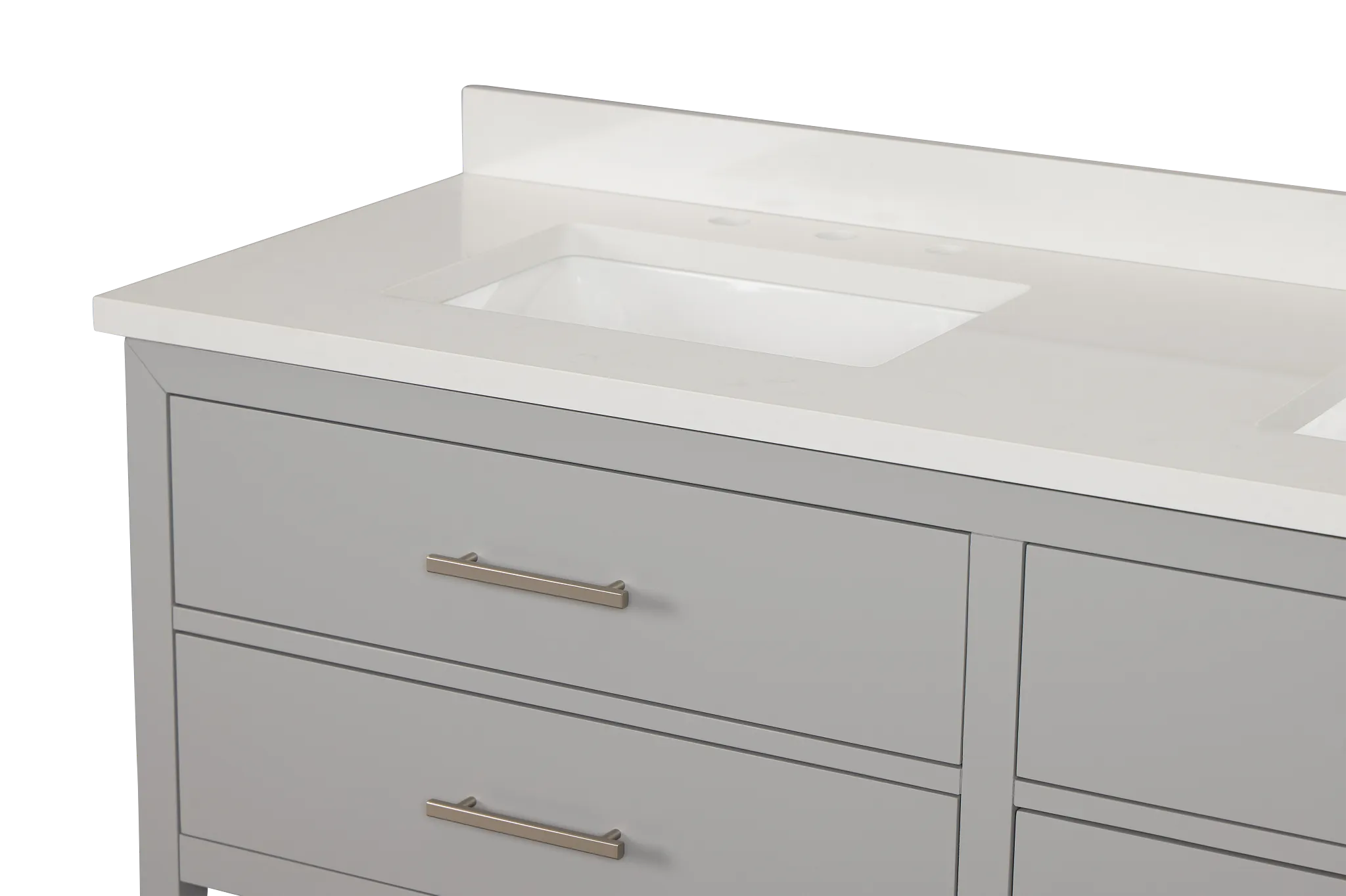 Alden Gray 60" Double Bathroom Vanity