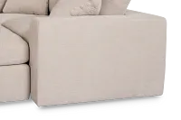 Breeze Taupe Fabric 8-piece Pit Sectional