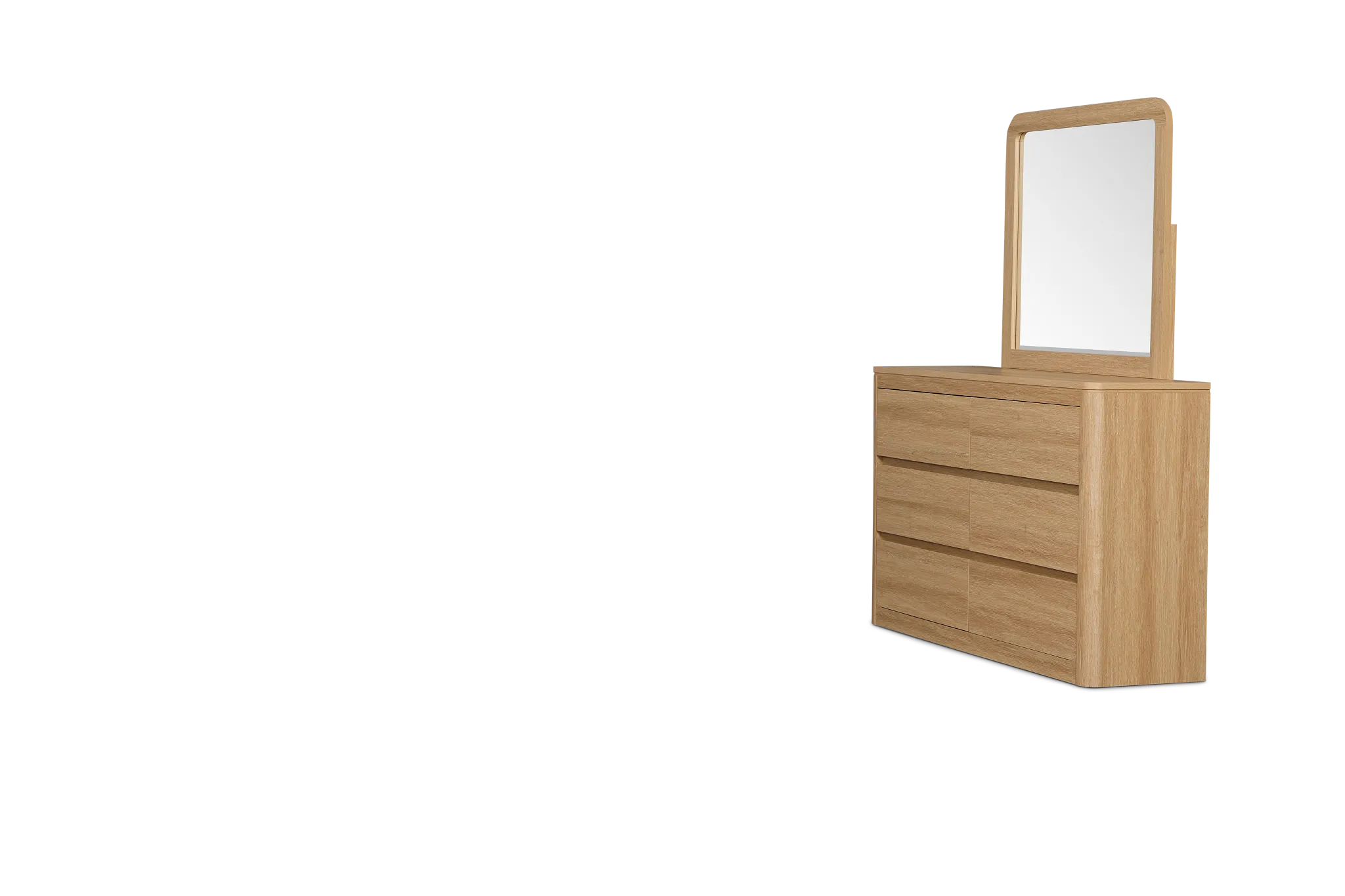 Emory Light Tone Dresser & Mirror