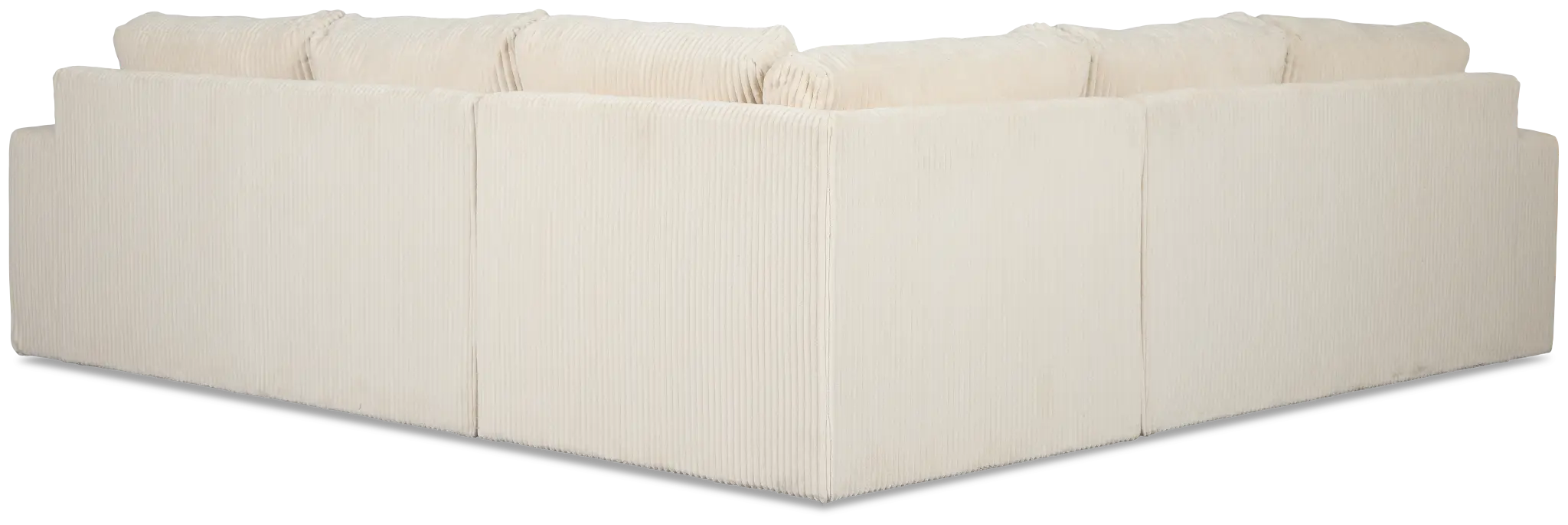 Charlie Ivory Fabric Small Two-arm Sectional Charlie Ivory Fabric Small Two-arm Sectional