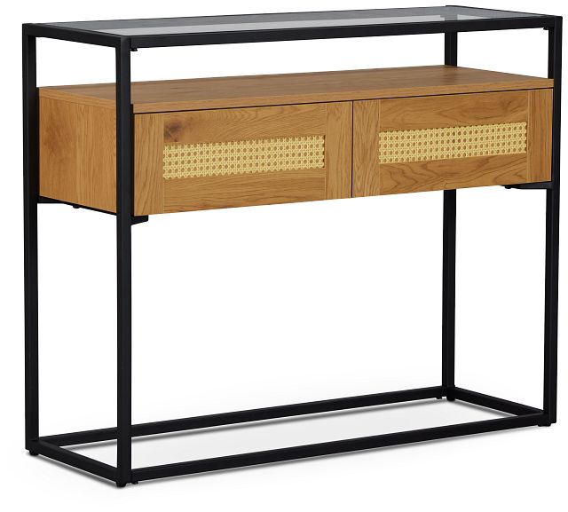 Dax Light Tone 2-drawer Console Table