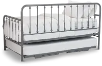 Rory Gray Metal Trundle Daybed
