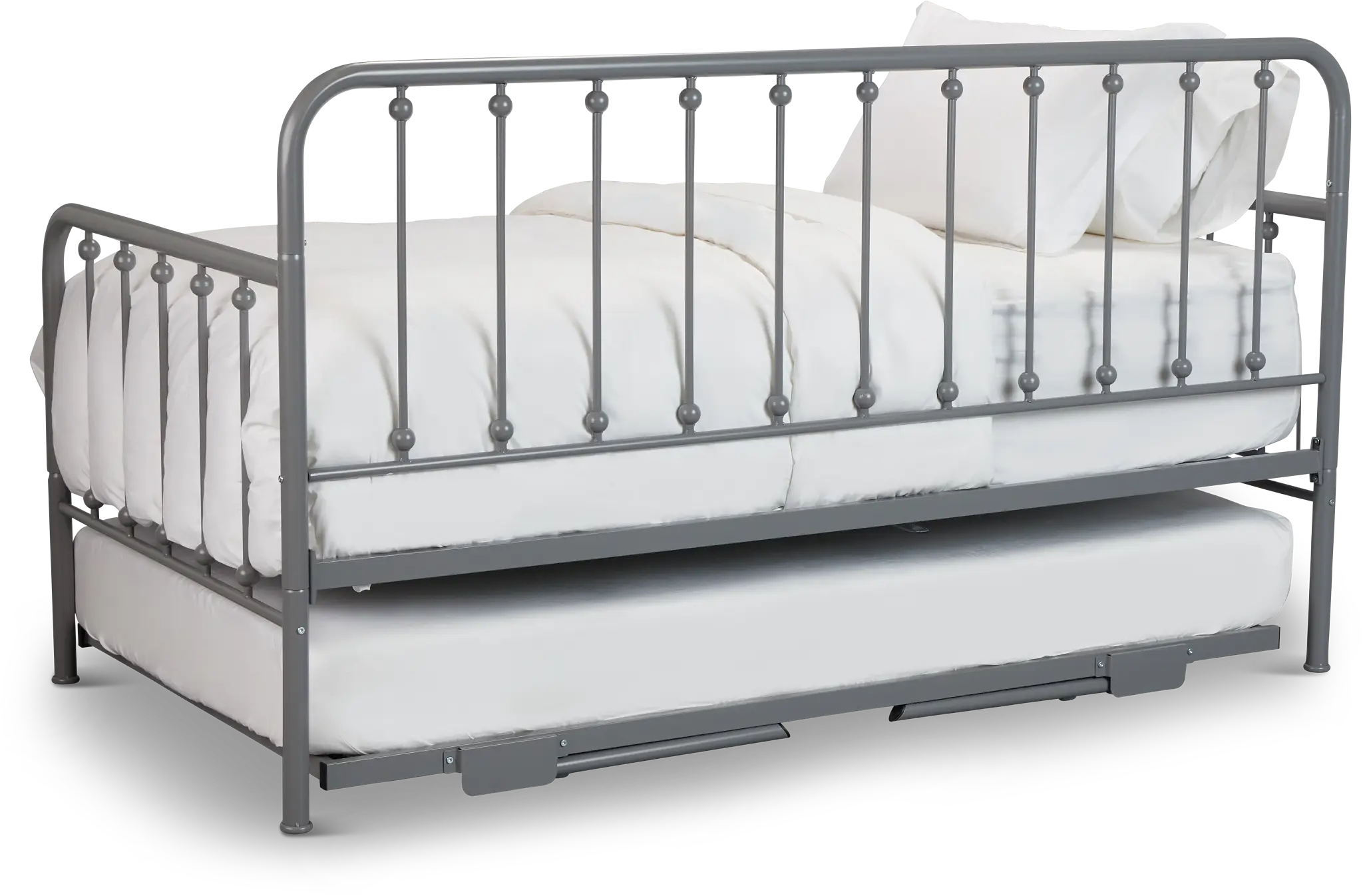 Rory Gray Metal Trundle Daybed Rory Gray Metal Trundle Daybed