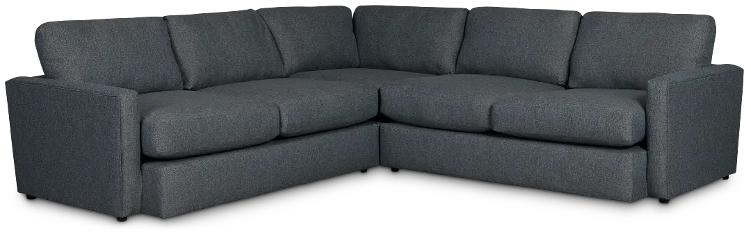 Noah Dark Gray Fabric Small Two-arm Sectional Noah Dark Gray Fabric Small Two-arm Sectional