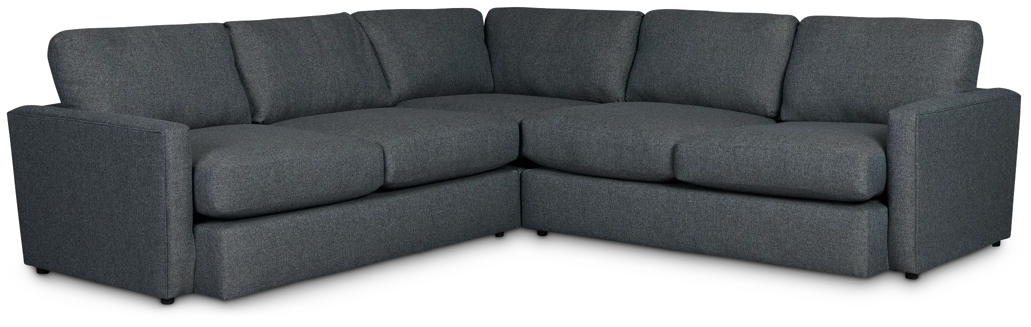 Noah Dark Gray Fabric Small Two-arm Sectional