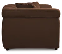 Aria Dark Brown Micro Immersive 2-piece Modular Sofa
