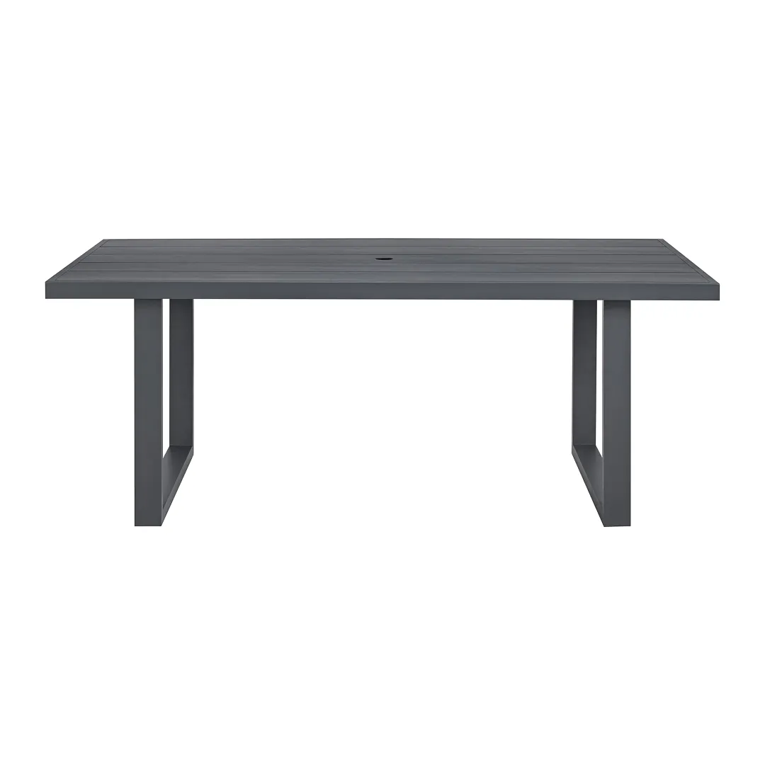 Luai Dark Gray Rectangular Table