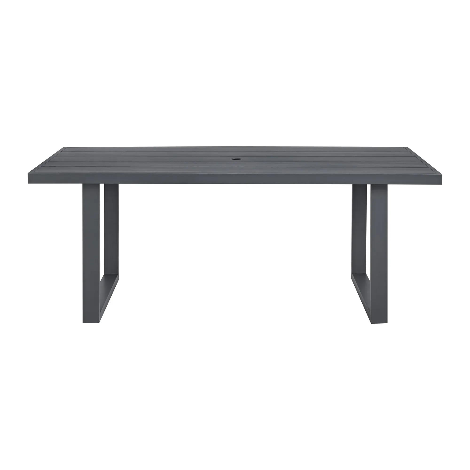 Luai Dark Gray Rectangular Table