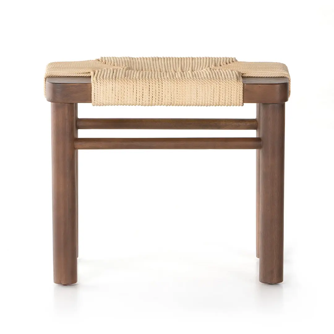 Four Hands Barios Mid Tone Woven Accent Stool Four Hands Barios Mid Tone Woven Accent Stool