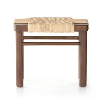 Four Hands Shona Mid Tone Woven Accent Stool