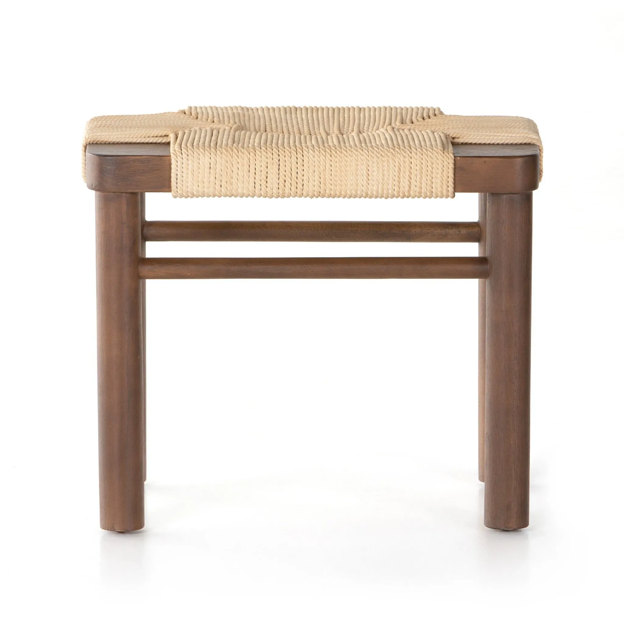 Four Hands Shona Mid Tone Woven Accent Stool