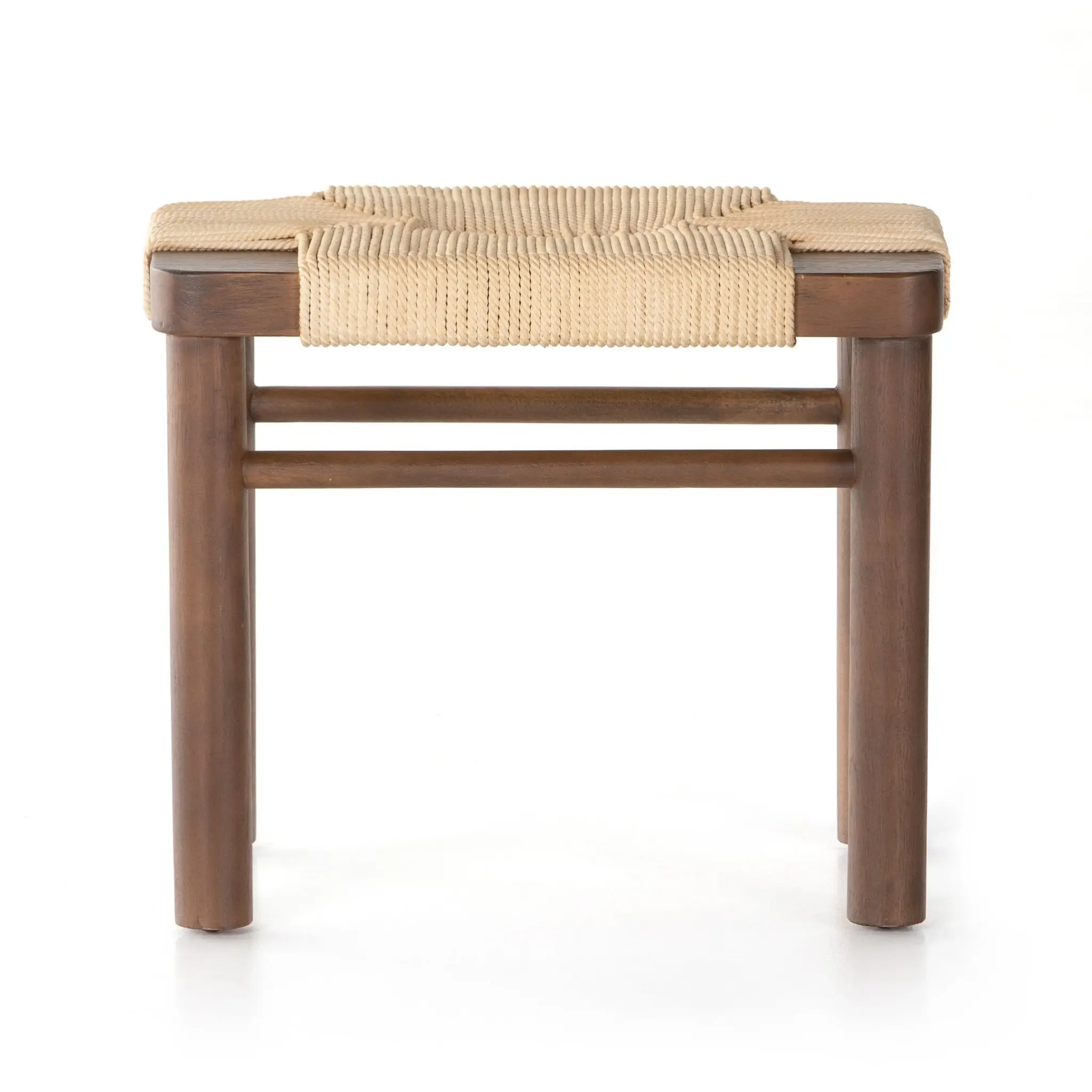 Four Hands Shona Mid Tone Woven Accent Stool Four Hands Shona Mid Tone Woven Accent Stool