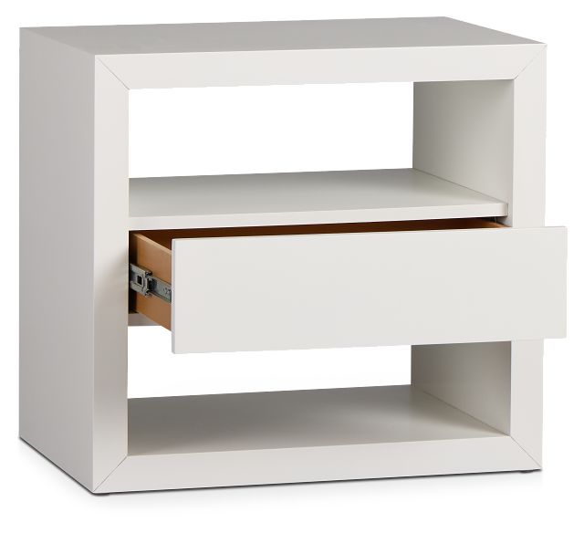 white open nightstand