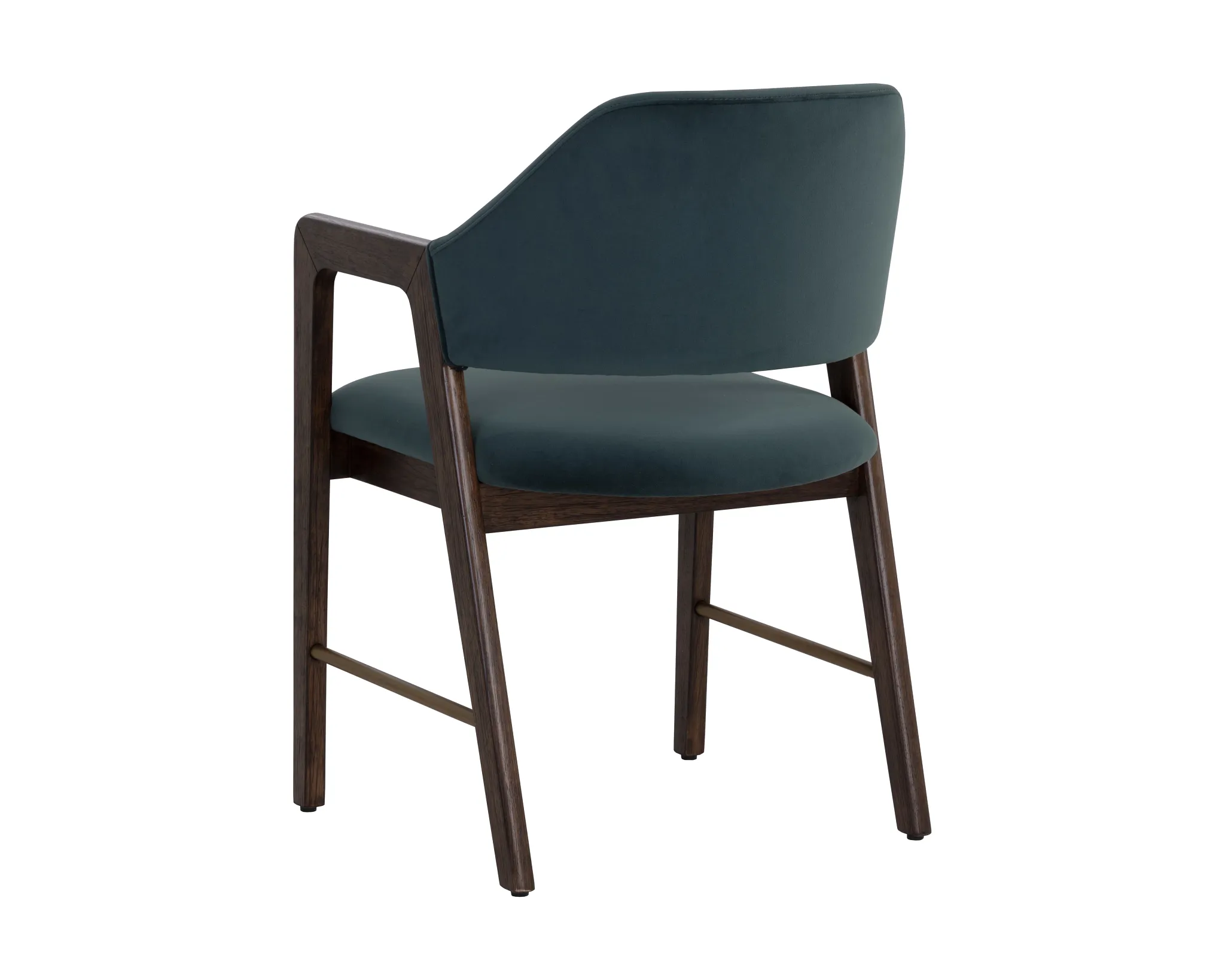 Shelli Dark Blue Upholstered Arm Chair