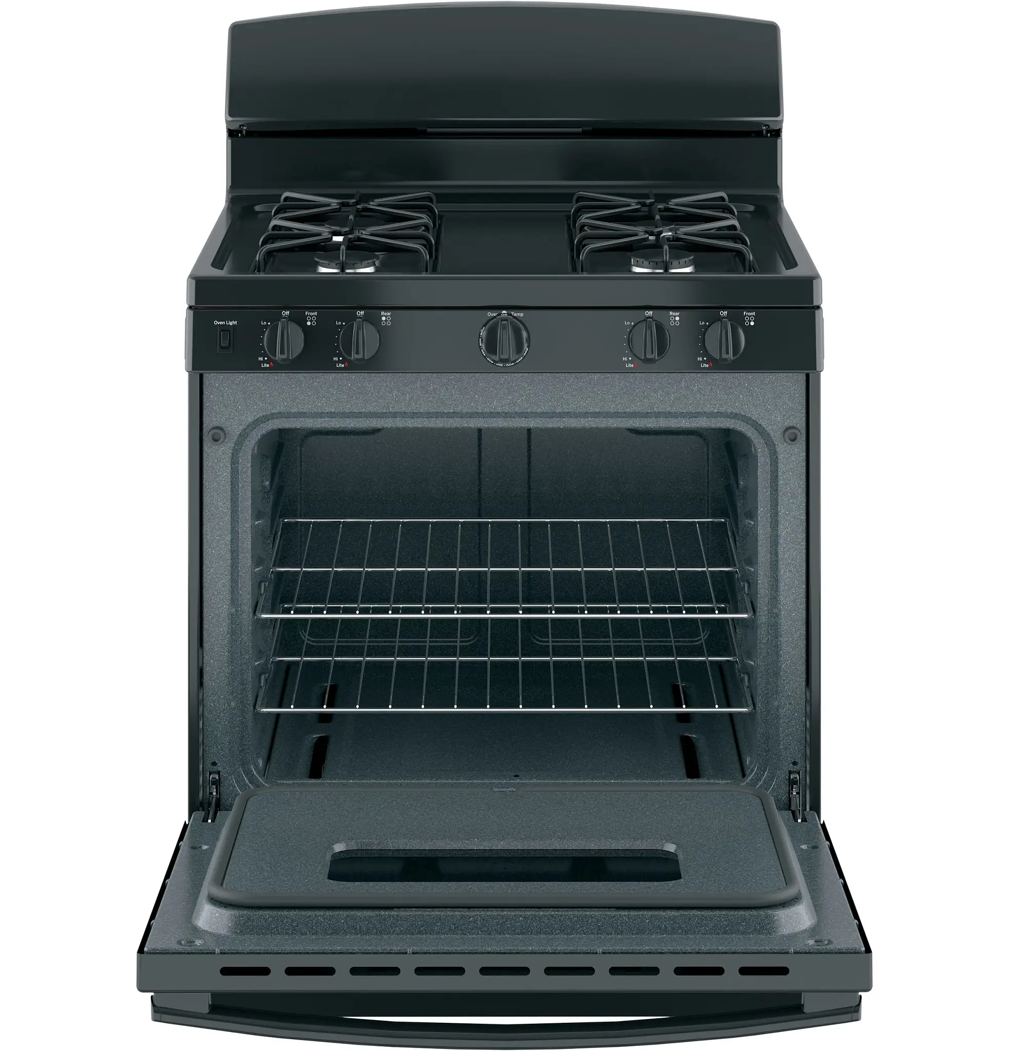 Ge 10 Series Black 30" Gas Range Ge 10 Series Black 30" Gas Range