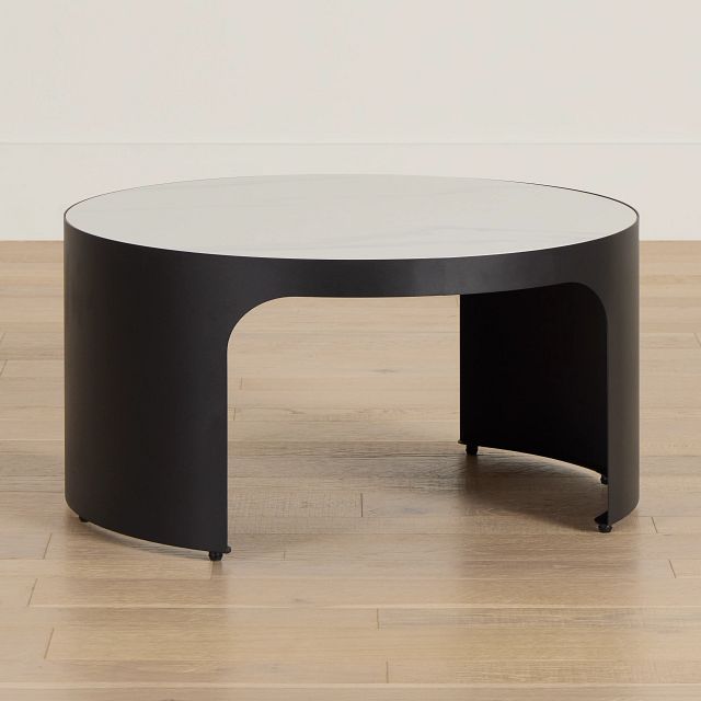 Abel White Round Coffee Table