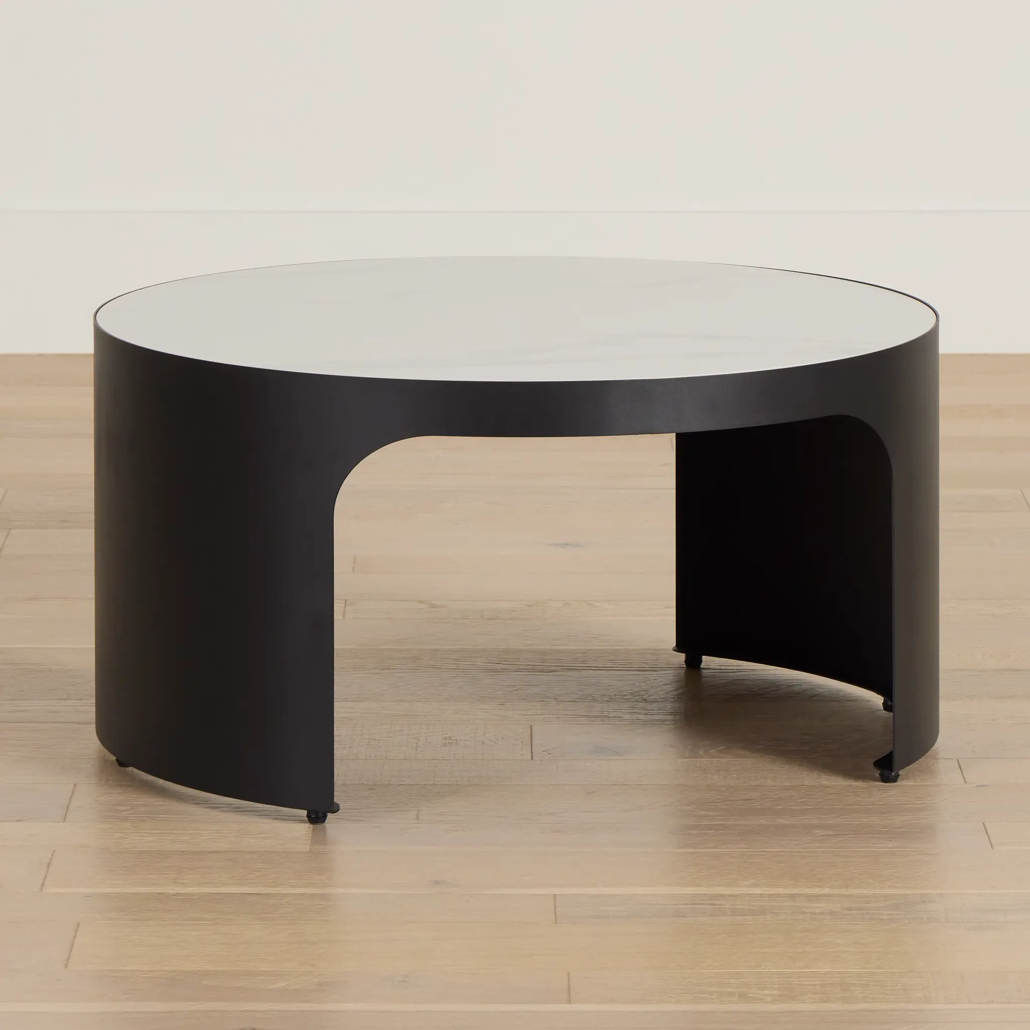 Abel White Round Coffee Table Abel White Round Coffee Table