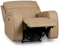Rhett Taupe Micro Power Recliner