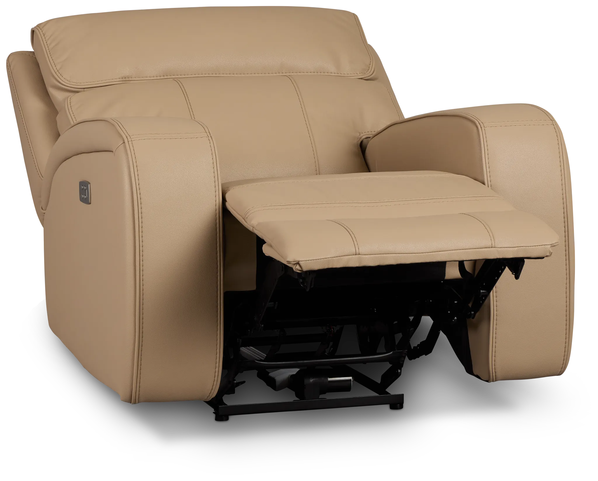 Rhett Taupe Micro Power Recliner