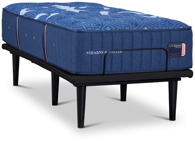 Stearns & Foster Lux Estate Medium Ease Adjustable Mattress Set