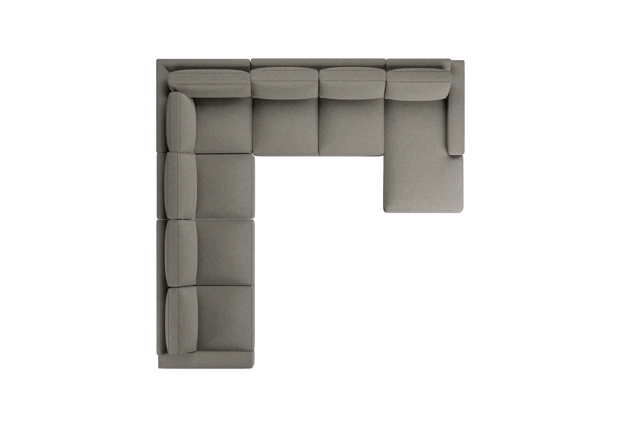 Edgewater Maguire Pewter Large Right Chaise Sectional