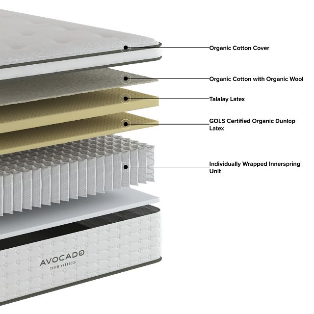 Avocado Green 15.50" Plush Box Top Mattress
