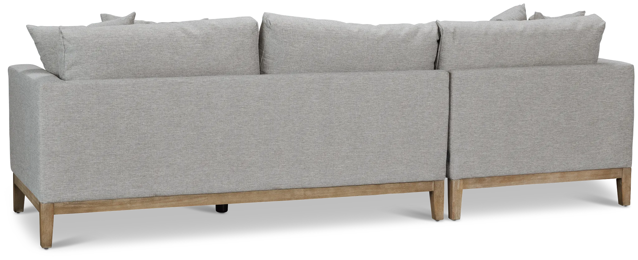 Emma Gray Fabric Left Chaise Sectional