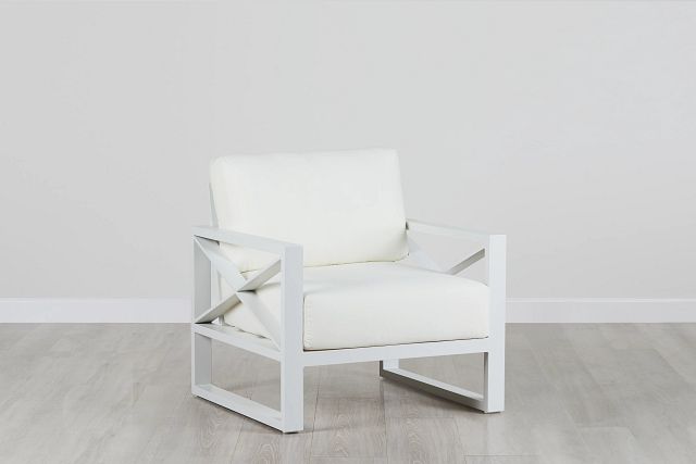Linear White Aluminum Chair (0)