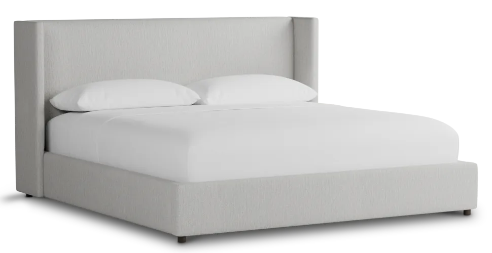 Captiva Delray Pewter 48" Upholstered Shelter Bed