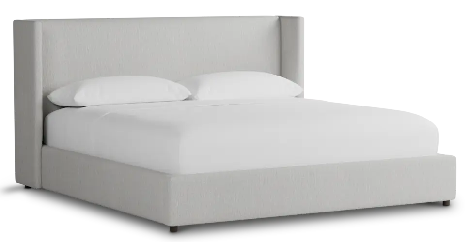 Captiva Delray Pewter 48" Upholstered Shelter Bed Captiva Delray Pewter 48" Upholstered Shelter Bed