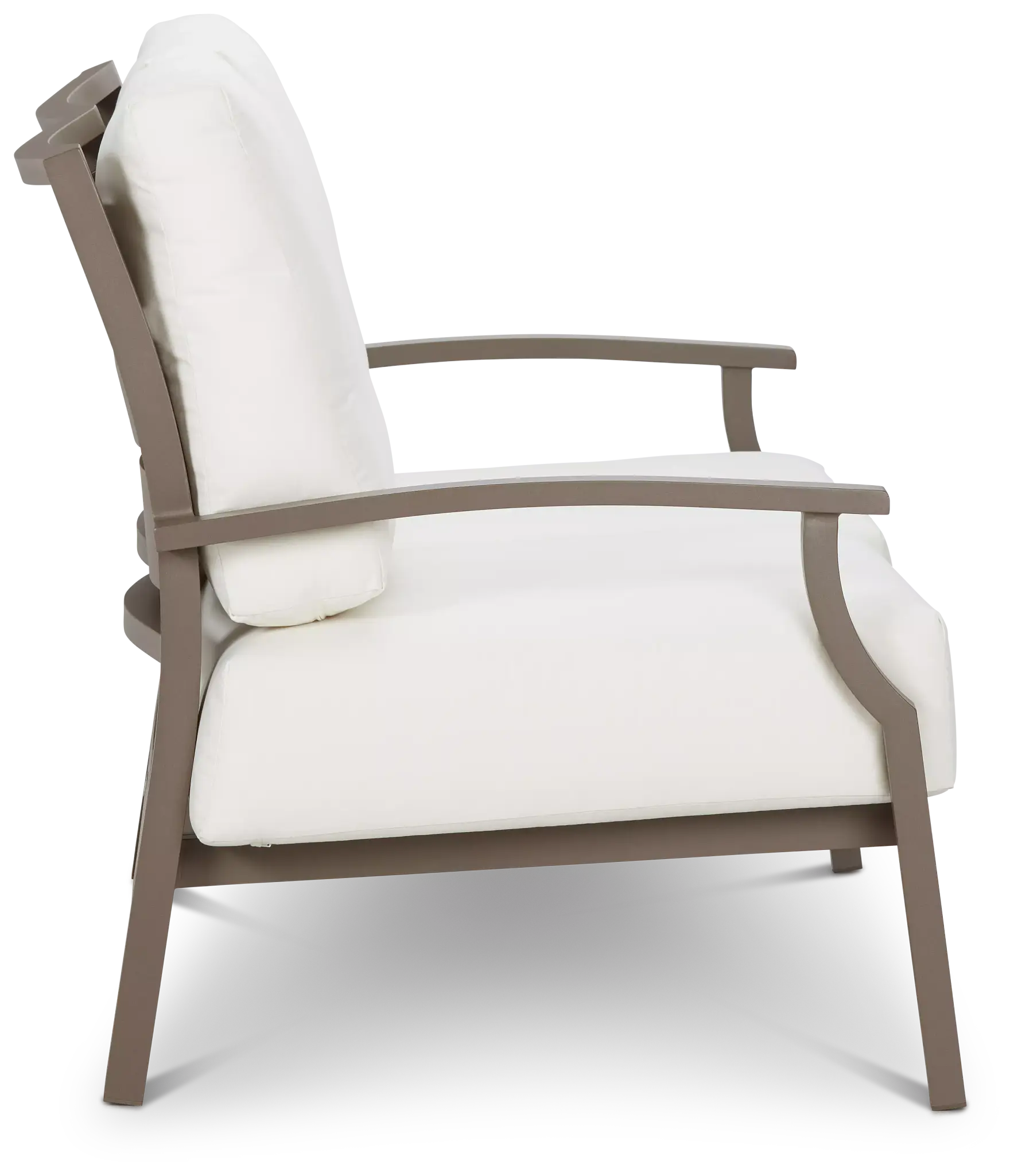 Raleigh White Aluminum Loveseat Raleigh White Aluminum Loveseat