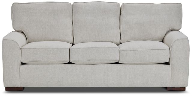 Austin White Fabric Sofa (1)