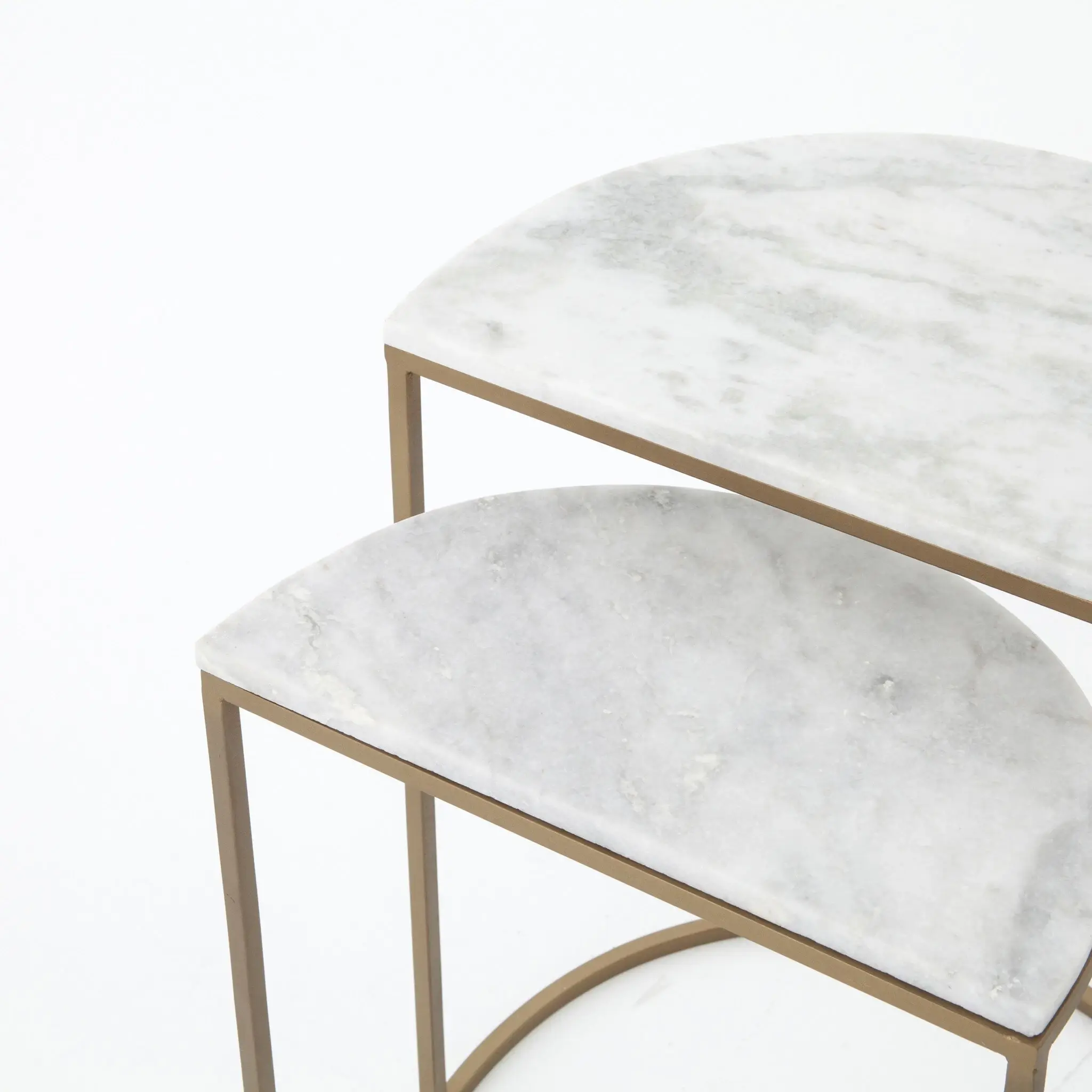 Four Hands Ane White Marble Nesting Tables Four Hands Ane White Marble Nesting Tables